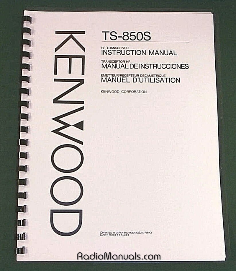 Kenwood TS-850S Instruction Manual